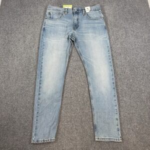 New‎ Levi's Jeans Mens 32x30 Blue 512 Slim Taper Stretch Light Wash Performance